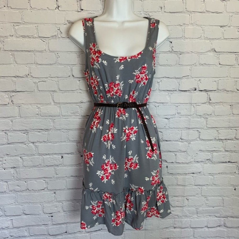 Speechless Sleeveless Belted Dress - Small